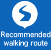 Recommended walking route